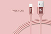 Кабель для iPod, iPhone, iPad Baseus Shining Cable with Jet metal 1m USB to Lightning CALSY-0R (Rose Gold) купить в интернет-магазине icover