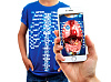 Футболка дополненной реальности Curiscope VIRTUALI-TEE Adult L (Blue) купить в интернет-магазине icover