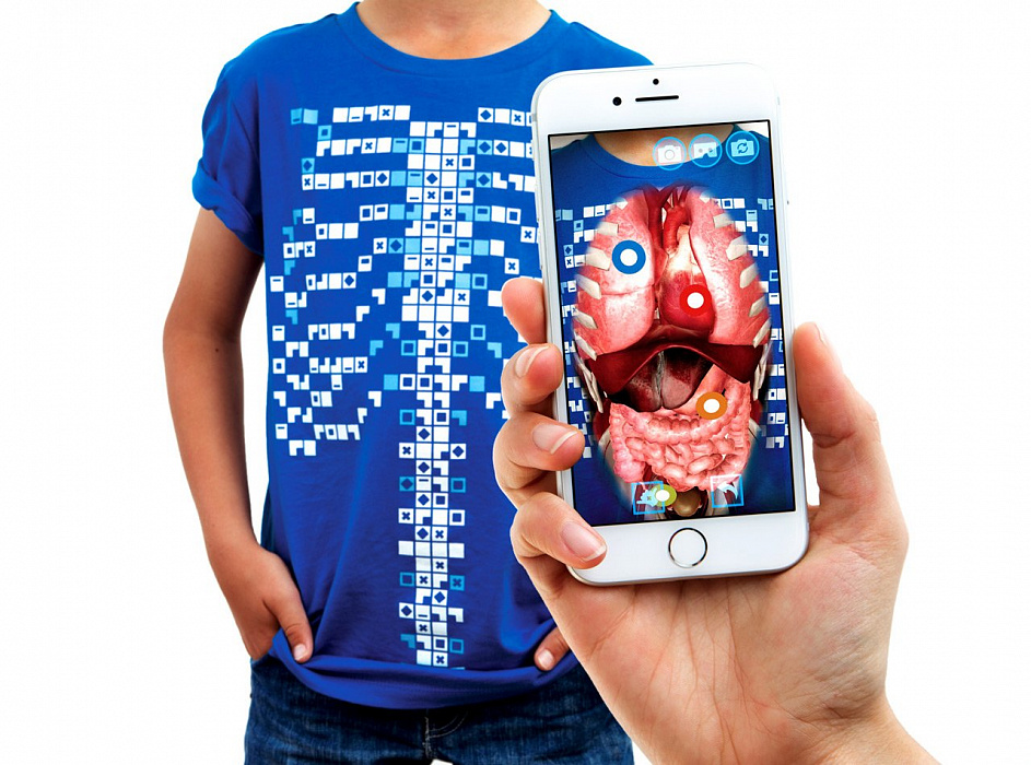 Футболка дополненной реальности Curiscope VIRTUALI-TEE Adult L (Blue) купить в интернет-магазине icover