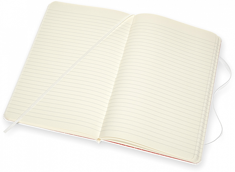 Блокнот Moleskine David Bowie Limited Edition Large (LEDBQP060CLT) в линейку (White/Red) купить в интернет-магазине icover