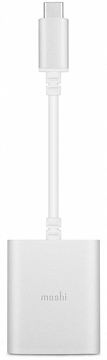 Адаптер Moshi USB-C to USB-C/3.5mm Jack 99MO084242 (White) купить в интернет-магазине icover