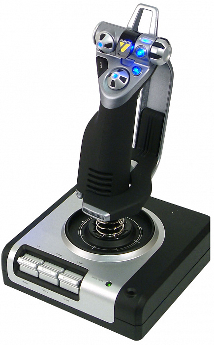 Saitek X52 Flight Control System (PS28) - джойстик (Black/Silver) купить в интернет-магазине icover