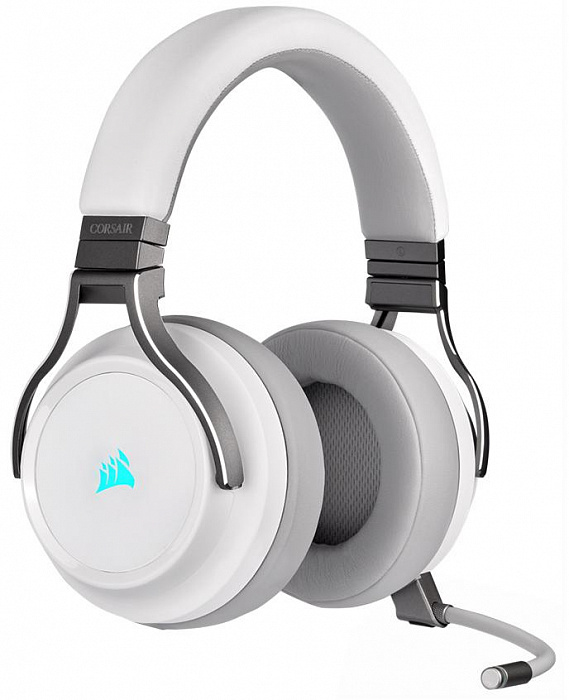 Игровая гарнитура Corsair Gaming Virtuoso RGB Wireless CA-9011186-EU (White) купить в интернет-магазине icover