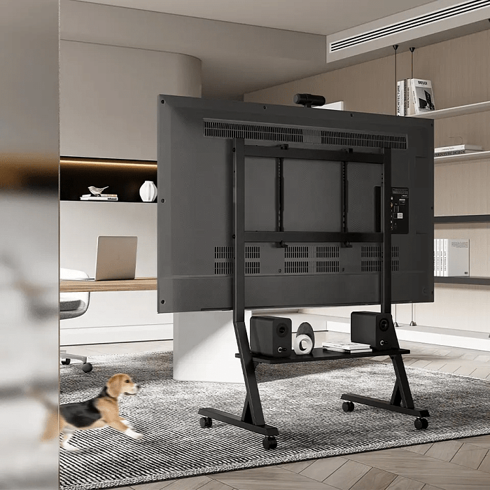 Стойка для телевизора с кронштейном Ridberg LDT03-25FLW (Black) купить в интернет-магазине icover