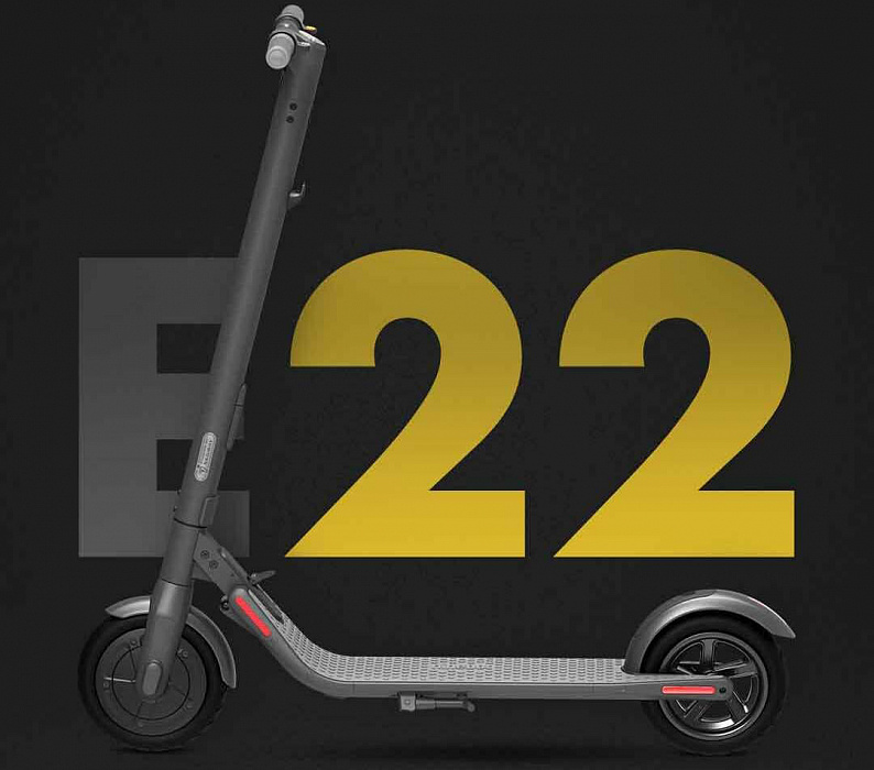 Электросамокат Ninebot KickScooter E22 (Grey) купить в интернет-магазине icover