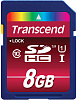 Карта памяти Transcend SDHC Ultimate Class 10 U1 UHS-I 8Gb TS8GSDHC10U1 (Red) купить в интернет-магазине icover