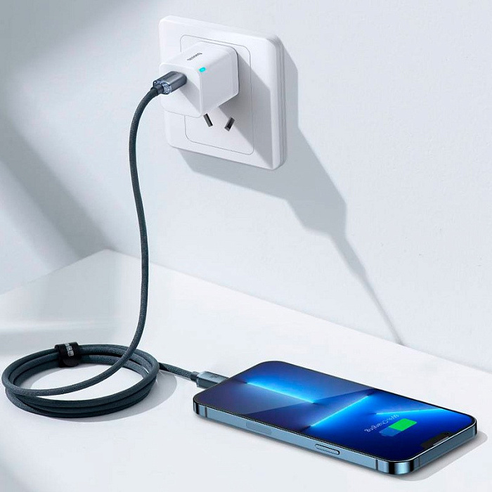 Кабель Baseus Crystal Shine (CAJY000303) Type-C/Lightning 20W 2m (Blue) купить в интернет-магазине icover