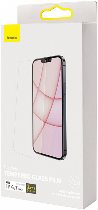 Защитное стекло Baseus Full Glass 0.3mm (SGBL020202) для iPhone 13 Pro Max (Transparent) купить в интернет-магазине icover