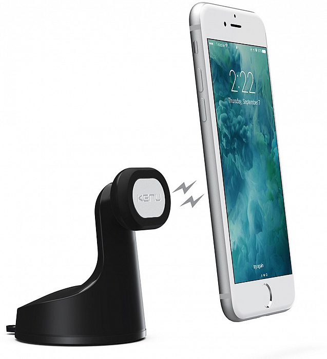 Автомобильный держатель Kenu Airbase Magnetic Premium Suction Mount AB2-KK-NA (Black) купить в интернет-магазине icover