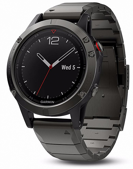 Спортивные часы Garmin Fenix 5 010-01688-21 (Sapphire Slate Grey/Metal Black) купить в интернет-магазине icover
