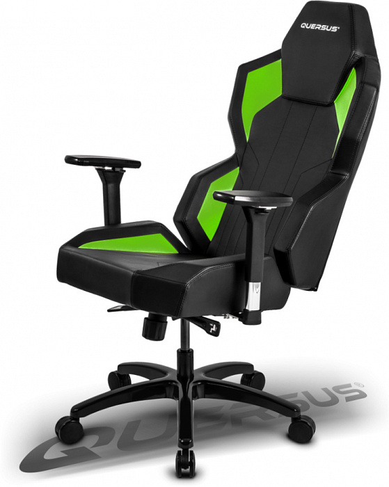 Игровое кресло Quersus Geos G702/XG (Black/Green) купить в интернет-магазине icover