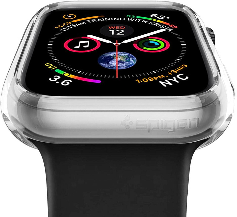 Чехол Spigen Liquid Crystal (ACS04195) для Apple Watch 40/41mm (Clear) купить в интернет-магазине icover