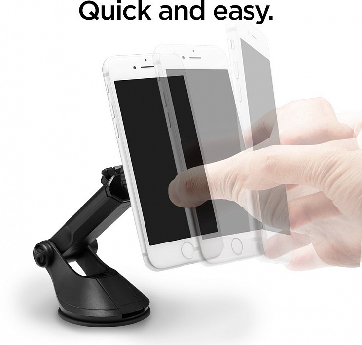 Держатель Spigen Kuel H35 Car Mount (000CG21496) для смартфонов (Black) купить в интернет-магазине icover