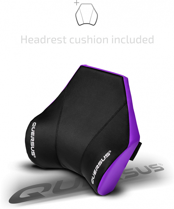 Игровое кресло Quersus Geos G702/XV (Black/Violet) купить в интернет-магазине icover