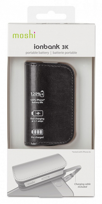 Портативный аккумулятор Moshi IonBank 3K 3200mAh 99MO022128 (Black) купить в интернет-магазине icover