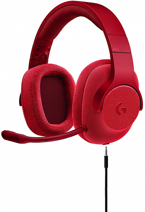 Компьютерная гарнитура Logitech G433 981-000652 (Fire Red) купить в интернет-магазине icover