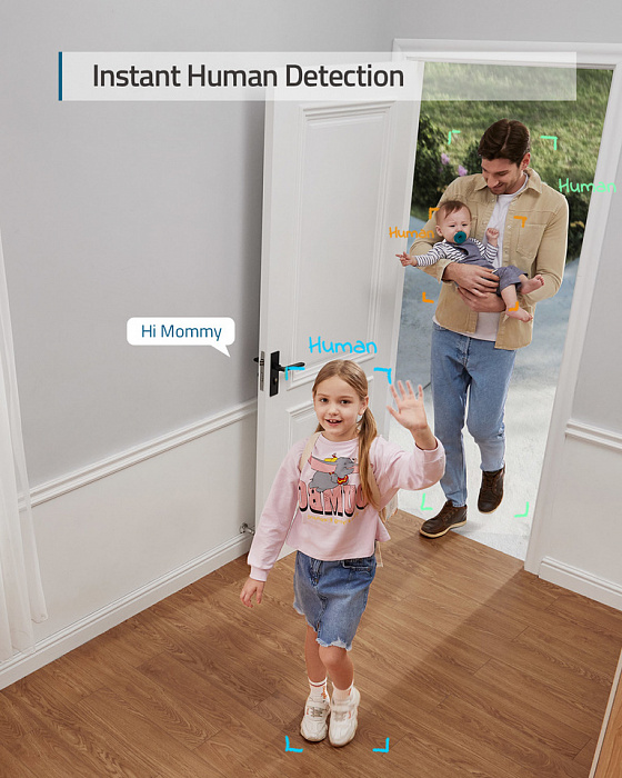IP-камера Anker eufy Indoor Cam 2K Pan & Tilt T8410322 (White) купить в интернет-магазине icover