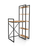 Стол-стеллаж для стиральной и сушильной машины RIDBERG МИЧИГАН (Oak/Black) купить в интернет-магазине icover