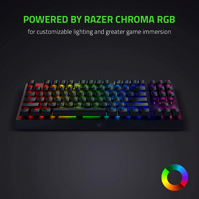 Игровая клавиатура Razer BlackWidow V3 Green Switch RZ03-03490700-R3R1 (Black) купить в интернет-магазине icover