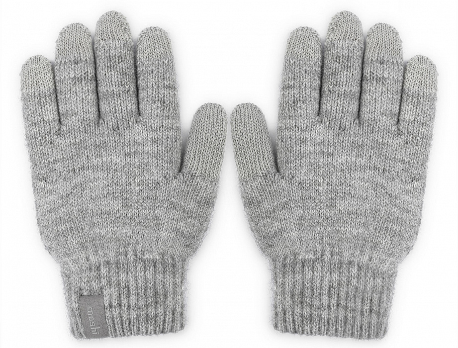 Перчатки Moshi Digits M (99MO065013) для сенсорных устройств (Light Grey) купить в интернет-магазине icover