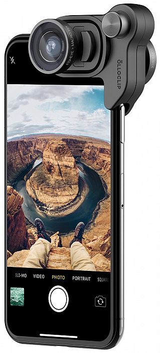 Набор объективов Olloclip Mobile Photography Box Set (OC-0000257) для iPhone X (Black) купить в интернет-магазине icover