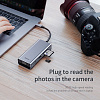 USB-концентратор Baseus Square Desk VGA CATXF-A0G (Deep Grey) купить в интернет-магазине icover