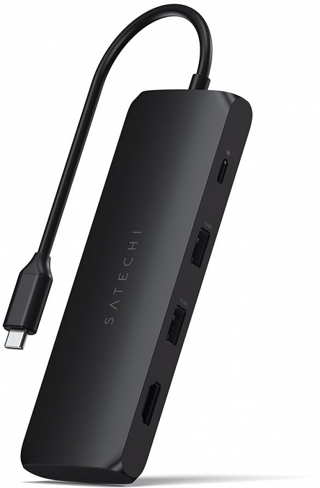 Хаб Satechi USB-C Hybrid Multiport Adapter ST-UCHSEK (Black) купить в интернет-магазине icover