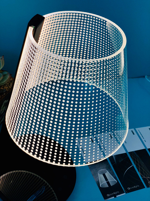 Светильник HomeTree Kong Dots (D160-W-DOTS) с беспроводной зарядкой (Black) купить в интернет-магазине icover