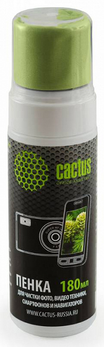 Чистящий набор Cactus CS-S3006 для экранов и оптики 180ml купить в интернет-магазине icover