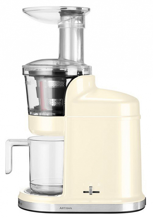Настольная шнековая соковыжималка KitchenAid Juicer 5KVJ0111EAC (Almond Cream) купить в интернет-магазине icover