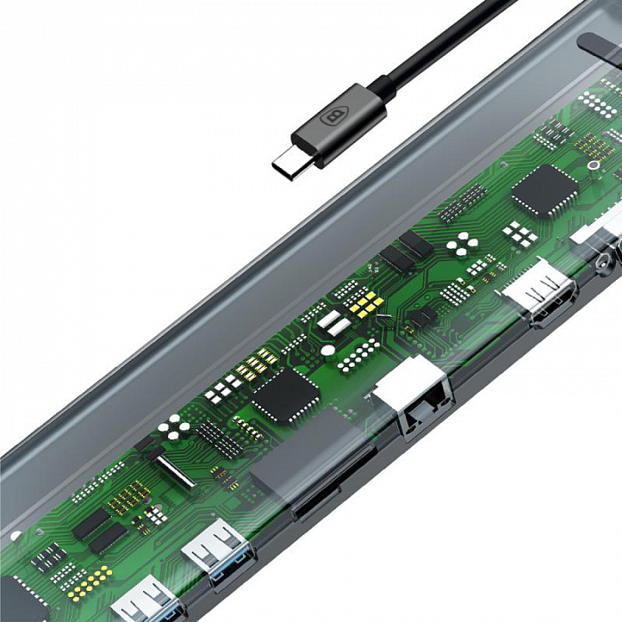 USB-концентратор Baseus Enjoyment Series USB-C CATSX-F0G (Space Gray) купить в интернет-магазине icover