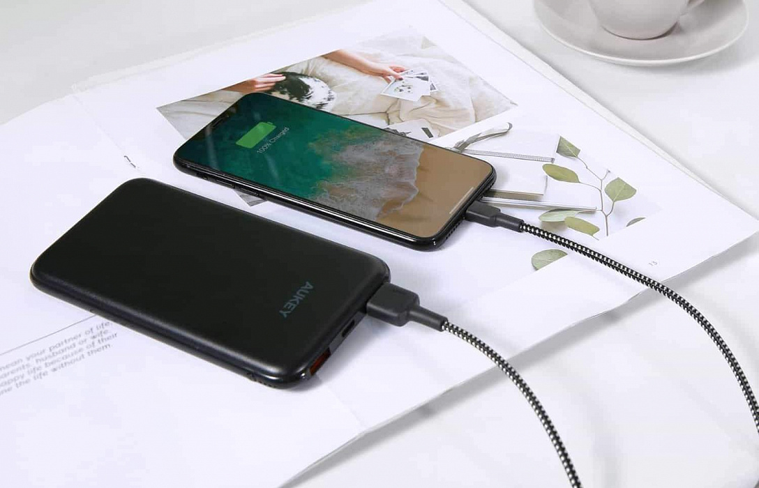 Кабель-переходник Aukey CB-BAL3 USB to Lightning 1.2m (Black/White) купить в интернет-магазине icover
