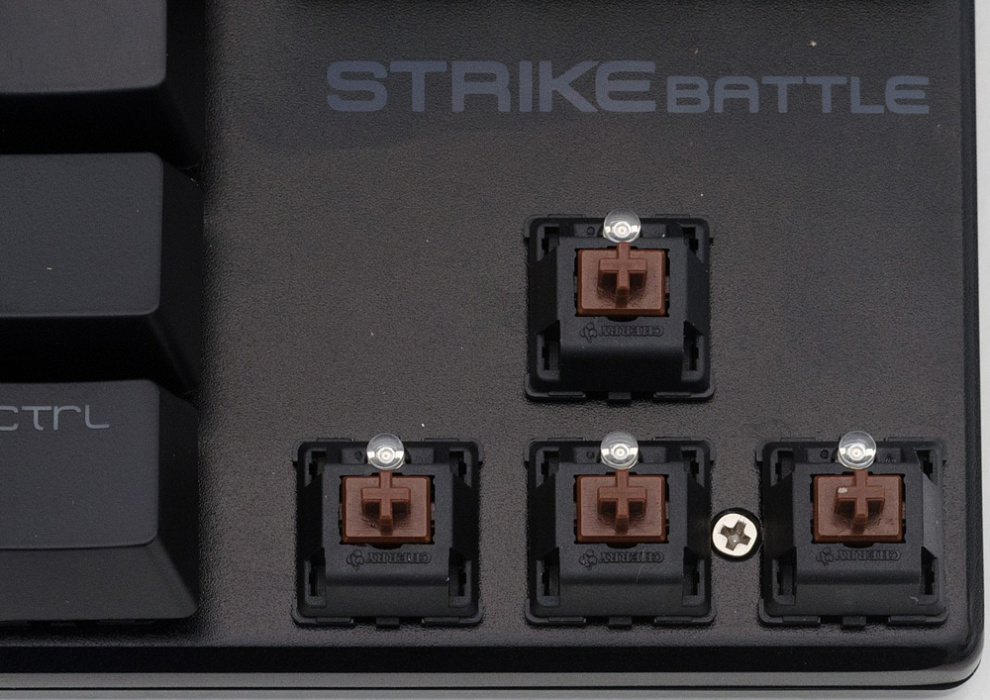 Ozone Strike Battle (OZSTRIKEBATTLEBSPBN) - игровая клавиатура (Black/Cherry Brown) купить в интернет-магазине icover