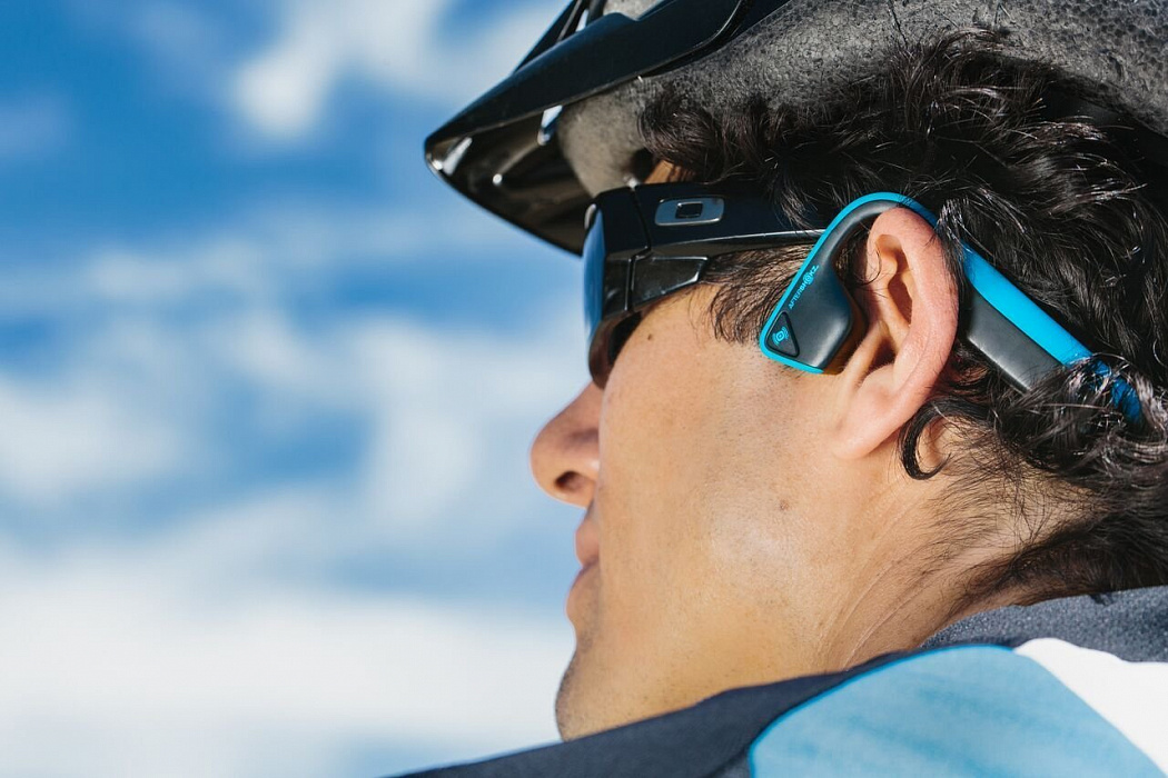 Стерео Bluetooth-гарнитура AfterShokz Trekz Titanium AS600OB (Ocean Blue) купить в интернет-магазине icover