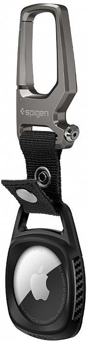 Чехол-держатель Spigen Rugged Armor (AMP01565) для Apple AirTag (Black) купить в интернет-магазине icover