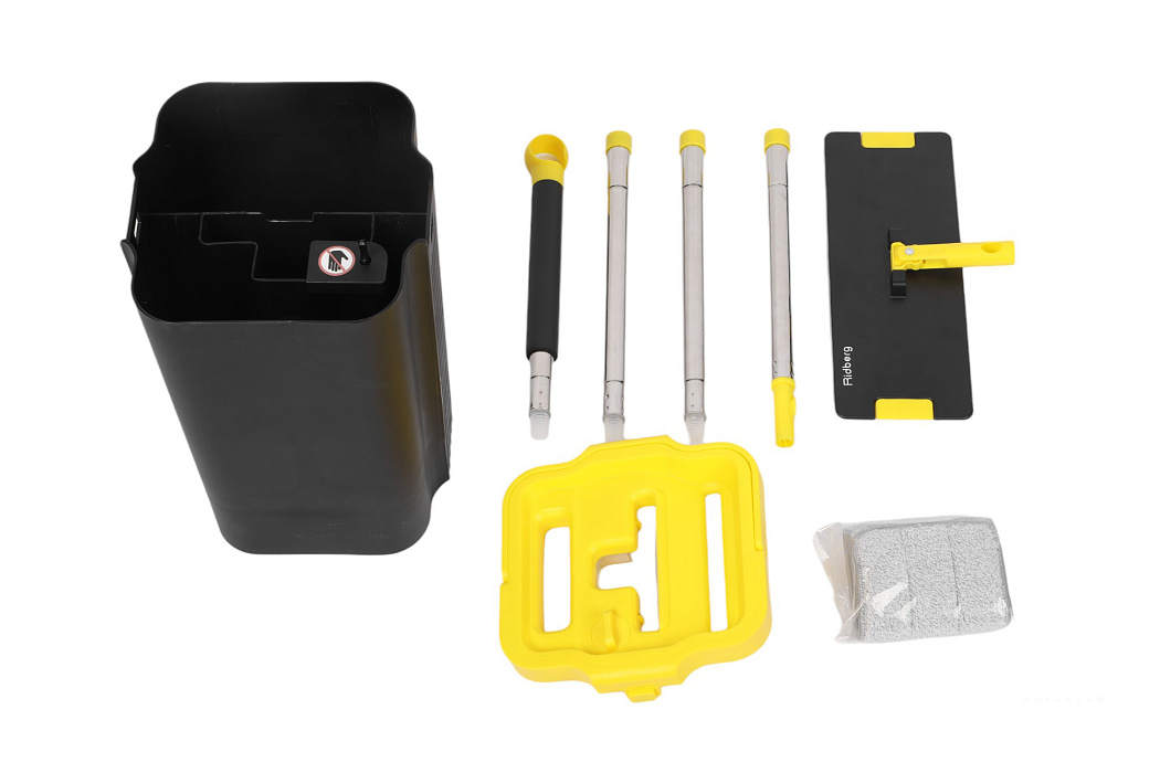 Швабра и ведро Ridberg Premium Plus 2mop (Black/Yellow) купить в интернет-магазине icover