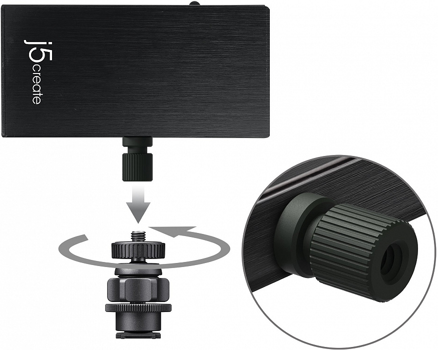 Внешняя карта видеозахвата j5create Live Capture UVC HDMI to USB-C (JVA02) купить в интернет-магазине icover