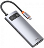 Хаб Baseus Metal Gleam Series 6-in-1 CAHUB-CW0G (Space Grey) купить в интернет-магазине icover
