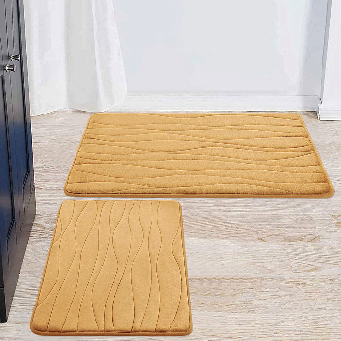 Набор ковриков для ванной Ridberg Bолна 40x60, 50x80 (Light Brown) купить в интернет-магазине icover