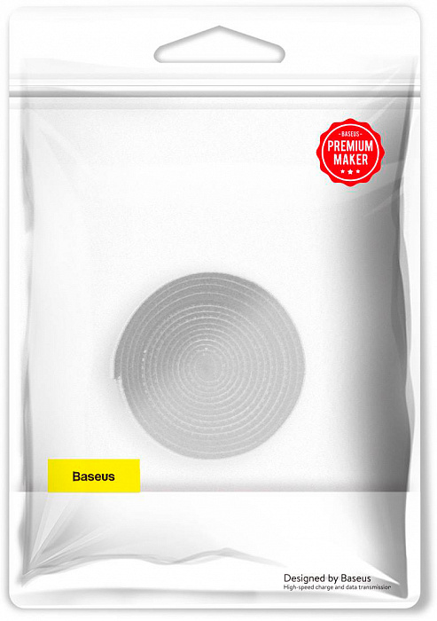 Органайзер проводов Baseus Rainbow Circle Velcro Straps 1m ACMGT-E0G (Grey) купить в интернет-магазине icover