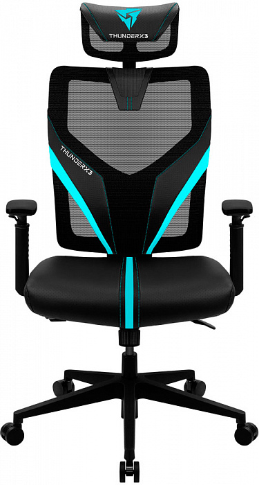 Игровое кресло ThunderX3 YAMA1 (Black/Cyan) купить в интернет-магазине icover