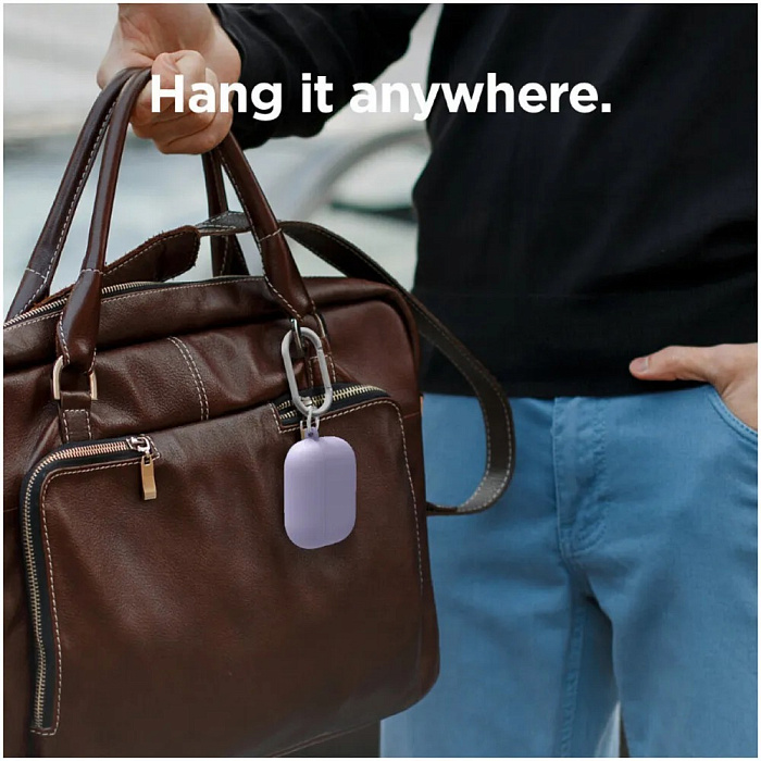 Чехол Elago Liquid Hang Case (EAPPRH-HANG-LV) для AirPods Pro (Lavender) купить в интернет-магазине icover