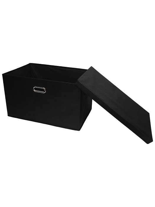 Коробка для хранения вещей тканевая Ridberg 55 х 35 х 32 см (Black) купить в интернет-магазине icover