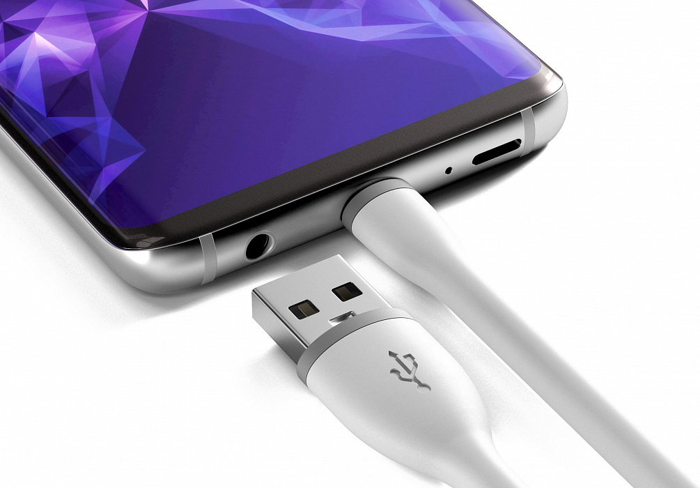 Кабель Satechi Flexible (ST-FCC10W) USB-A to USB-C 25 см (White) купить в интернет-магазине icover
