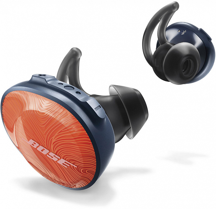 Bluetooth-наушники Bose SoundSport Free с микрофоном (Bright Orange) купить в интернет-магазине icover