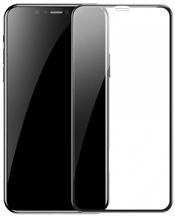 Защитное стекло Baseus Curved-Screen Protector 0.23mm (SGAPIPH65-PE01) для iPhone Xs Max (Black) купить в интернет-магазине icover