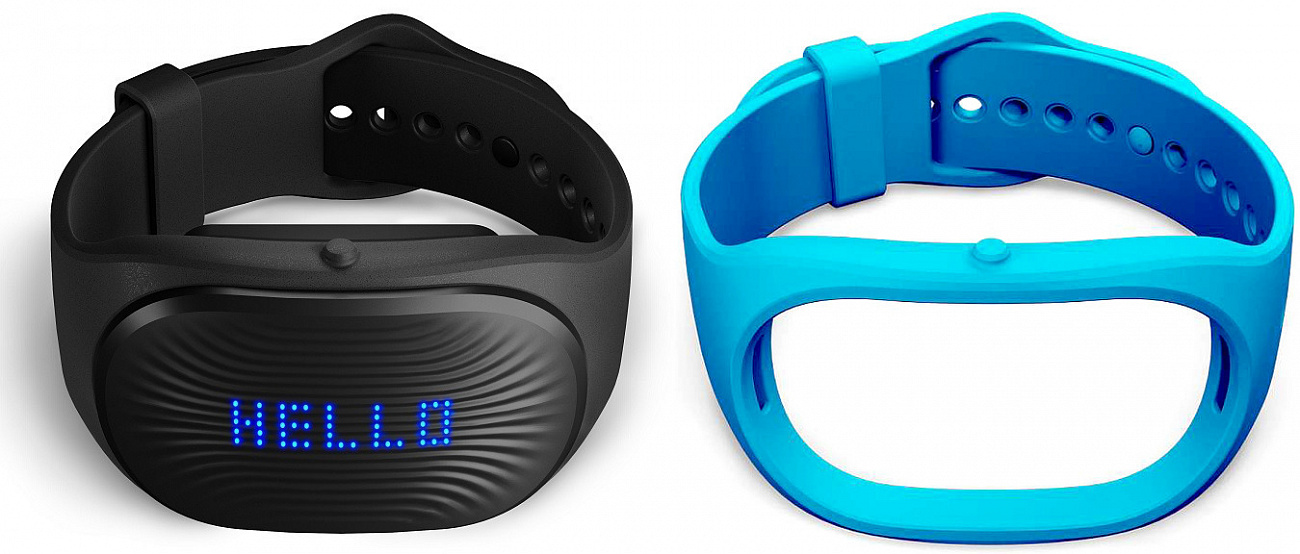 Фитнес-браслет Healbe GoBe 2 + ремешок (Black/Blue) купить в интернет-магазине icover