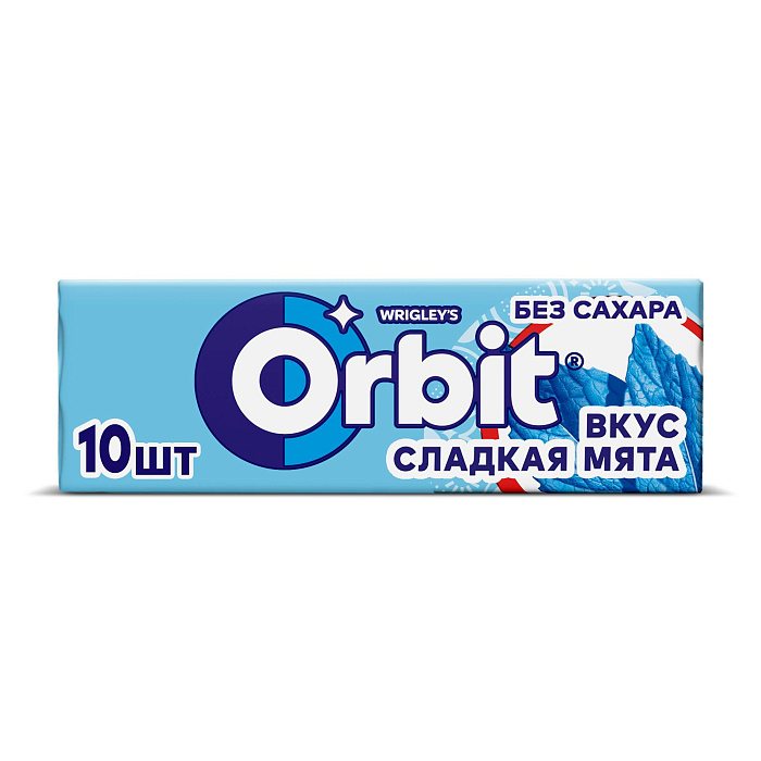 Жевательная резинка Orbit Сладкая Мята, без сахара, 30 пачек по 13,6 г купить в интернет-магазине icover