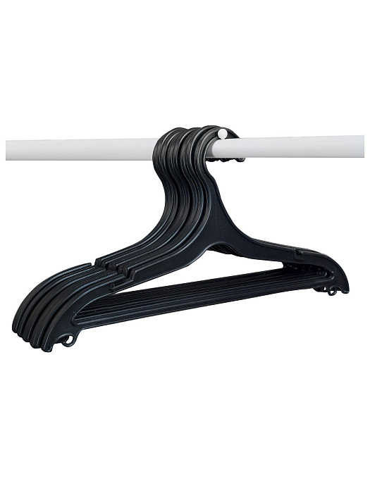 Вешалка-плечики для одежды Ridberg ПВ-03 20 шт (Black) купить в интернет-магазине icover