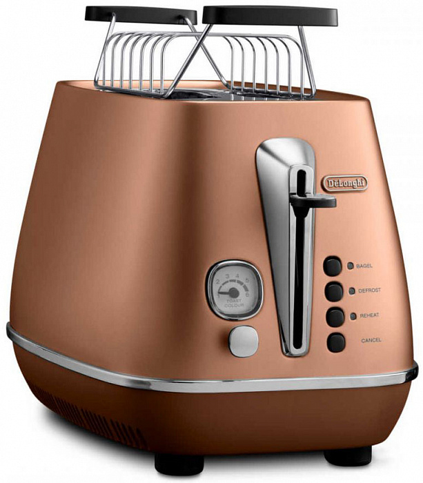 DeLonghi Distinta CTI 2103 - тостер (Copper) купить в интернет-магазине icover